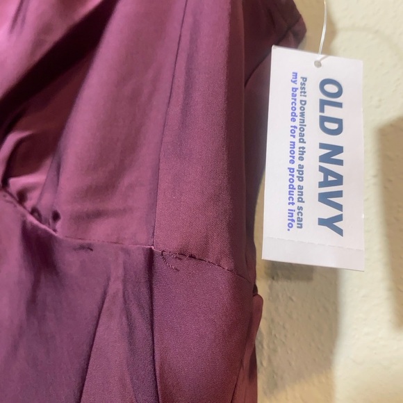 Old Navy Burgundy Lace Trim Slip Dress Nightgown Size Large - Picture 3 of 13